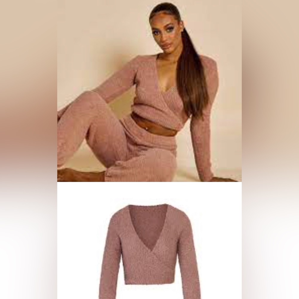Skims cozy wrap crop